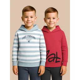 HELLCAT Boys Pack of 2 Printed Hooded Sweatshirt-picture-17