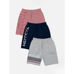 HELLCAT Boys Pack Of 3 Printed Mid-Rise Shorts-picture-10