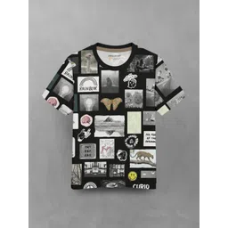 HELLCAT Boys Printed Applique T-shirt-picture-20