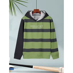 HELLCAT Boys Striped Hooded Pullover-picture-33