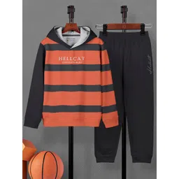 HELLCAT Boys Striped T-Shirt And Joggers-image-48