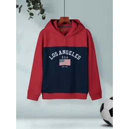 HELLCAT Boys Typography Printed Hooded Sweatshirt-picture-53