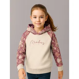HELLCAT Girls Floral Printed Hooded Sweatshirt-picture-22