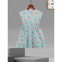 HELLCAT Girls Graphic Printed A-Line Cotton Dress-picture-21