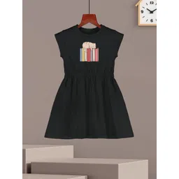 HELLCAT Girls Graphic Printed Cotton Fit & Flare Dress-picture-30