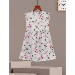 HELLCAT Girls Light Grey Floral Dresses-picture-23