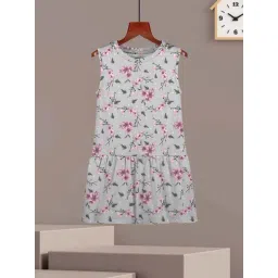HELLCAT Girls Light Grey Floral Dresses-picture-45