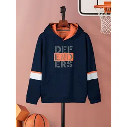 HELLCAT Girls Typography Printed Hooded Pullover Sweatshirt-picture-34