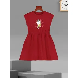 HELLCAT Graphic Print A-Line Round Neck Cap Sleeves Dress-picture-13