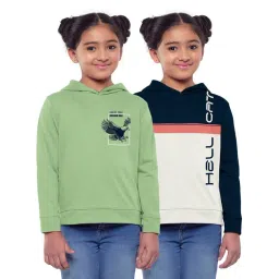 HELLCAT Green & Blue Printed Full Sleeves Sweatshirt(Pack Of 2)-picture-47