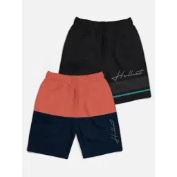 HELLCAT Kids Multi Color Block Shorts (Pack Of 2)-picture-36