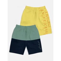 HELLCAT Kids Multi Color Block Shorts (Pack Of 2)-picture-11