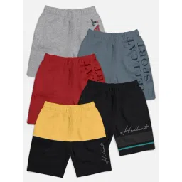 HELLCAT Kids Multi Printed Shorts (Pack Of 5)-picture-12