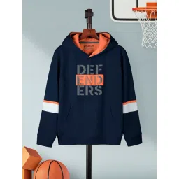 HELLCAT Kids Navy Graphic Print Full Sleeves T-Shirt-picture-21