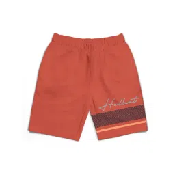 HELLCAT Kids Orange Printed Shorts-picture-42