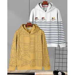 hellcat Pack of 2 Boys Regular Fit Hoodies-picture-10