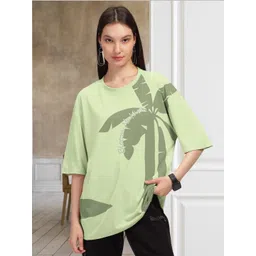 HELLCAT Typography Printed Round Neck Oversized T-shirt-picture-27