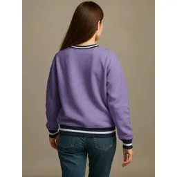 HELLCAT Women Typography Printed Oversized Pullover Sweatshirt image 4