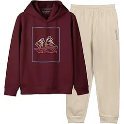 HELLCAT Printed Cotton Blend Hoodie T-shirt and Jogger Trackpant Clothing Set for Boys.-picture-25