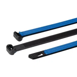 HELLERMANNTYTON Cable Tie, 5.5" Lg, Nylon 6.6/Tpe, 71Lb, 111-50001 image 1