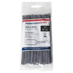 HELLERMANNTYTON Heat Shrink Tubing, 6.4 mm, Black, 308-30620 (Pack of 10)-picture-10