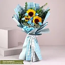 Hello Sunshine 3 Sunflowers Bouquet-picture-24