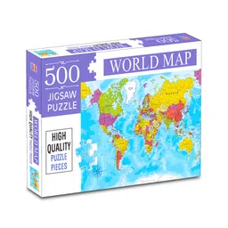hellofriend books Hello Friends World Map Jigsaw Puzzles 500-Piece for Kids and ChildrensEducational World Map Learning, Gifts, Fun and Creative Game All Country Name with Capitals - Ages 9+ (500 Pcs)-picture-15
