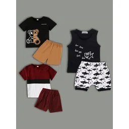 HELPOM Unisex Kids Printed T-shirt with Shorts-picture-37