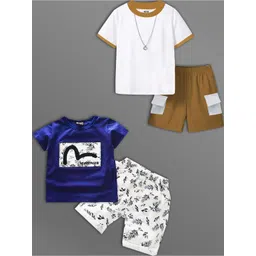HELPOM Unisex Kids Printed T-shirt with Shorts-picture-23
