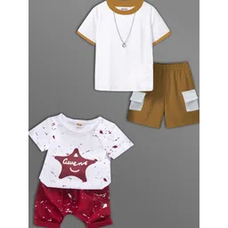 HELPOM Unisex Kids Printed T-shirt with Shorts-picture-15