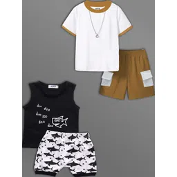 HELPOM Unisex Kids Printed T-shirt with Shorts-picture-21