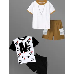 HELPOM Unisex Kids Printed T-shirt with Shorts-picture-47