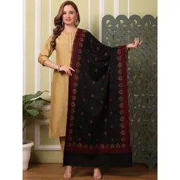 Hemkunt Fabric Women Embroidered Stole-picture-22