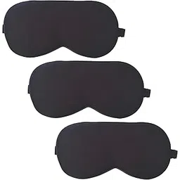 Hemshail Mulberry Silk Sleep Eye Mask, Super Smooth For Blind Fold,Travelling Extra Large Sleep, Eye Cover With Adjustable Strap For Girls And Man (Pack Of 3pc)-picture-24