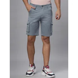 Hence Men Slim Fit Low-Rise Cargo Shorts-picture-36