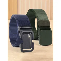 HENEDA Men Pack Of 2 Textured Belt-picture-29