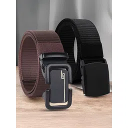 HENEDA Men Pack Of 2 Woven Design Belt-picture-10