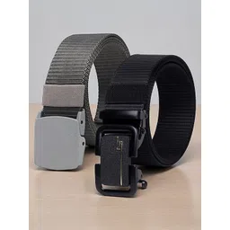 HENEDA Men Pack Of 2 Woven Design Belt-picture-26