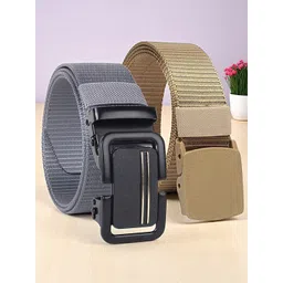 HENEDA Men Pack Of 2 Woven Design Belt image 1