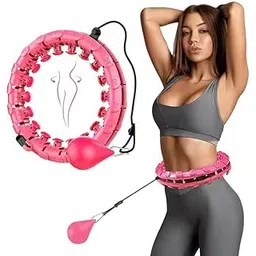 HENIRAG 24 Knots Weighted Holla Exercise Hoop Extra Large, Infinity Holla Fitness Hoop Plus Size, Smart Giant Holla Hoop for Adults Weight Loss (24 Knots -Multi)-picture-10