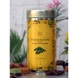 HENNAVEDA Organic Indigo Leaf Powder Hair Colour - 100g-picture-35