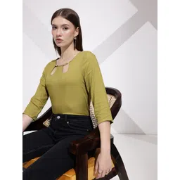 her by invictus Cut Out Detailed Regular Top-picture-29