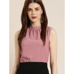 her by invictus Pink High Neck Top-picture-10