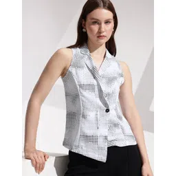 her by invictus Polka Dot Printed Shirt Style Top-picture-31