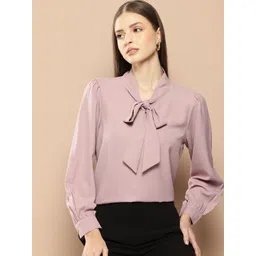 her by invictus Tie-Up Neck Shirt Style Top-picture-24