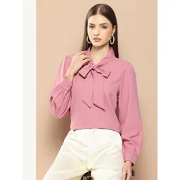 her by invictus Tie-Up Neck Shirt Style Top-picture-14