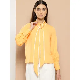 her by invictus Tie-Up Neck Top-picture-17