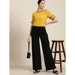 her by invictus Women Mustard Yellow Solid Top-picture-38