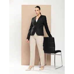 her by invictus Women Solid Single Breasted Formal Blazer-picture-25