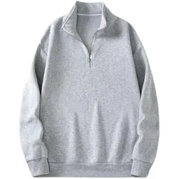 heradawn Half Zipper Solid Sweatshirt for Men-picture-50